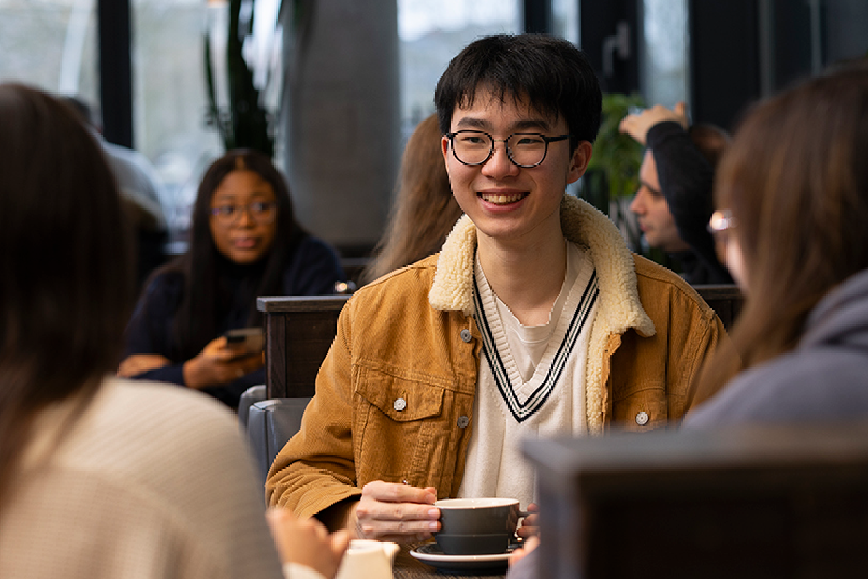Students in coffee shop
