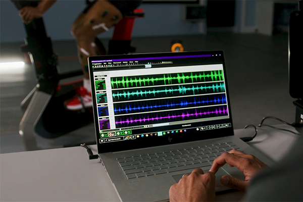 Bio-Feedback data displayed on a screen
