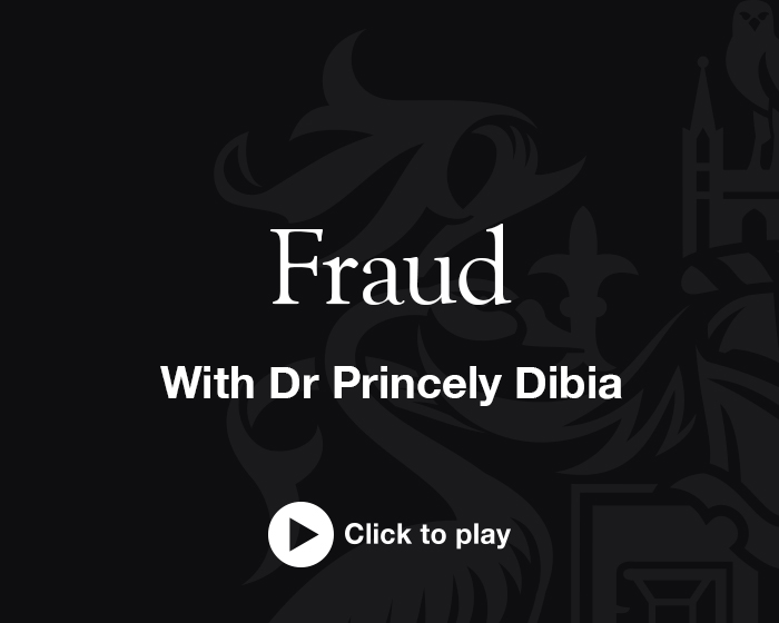 Join Professor Craig Marsh with the 2nd programme in this first series of podcasts featuring the wide range of world class research at the Lincoln International Business School.  This episode features Princely Dibia and looks at Fraud.