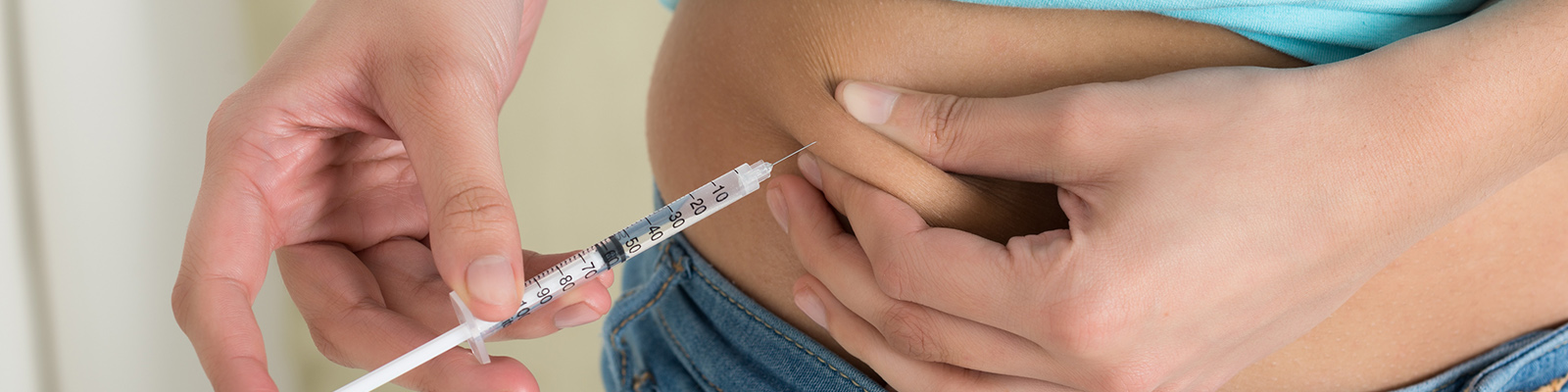 Injecting insulin
