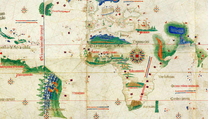 An old map of the world