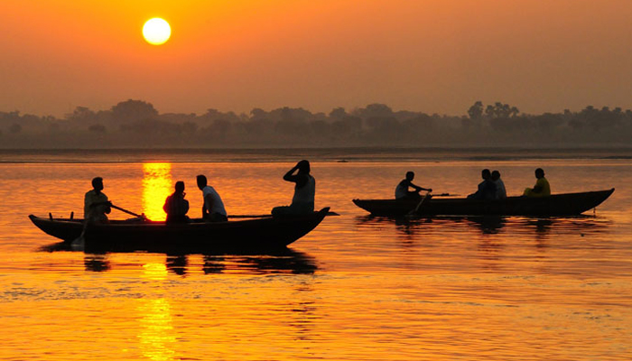 Boats on the River Ganges